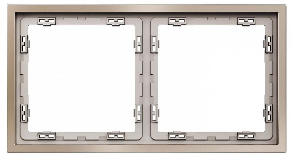 Рамка на 2 поста voltum s70 metal vlsm120210