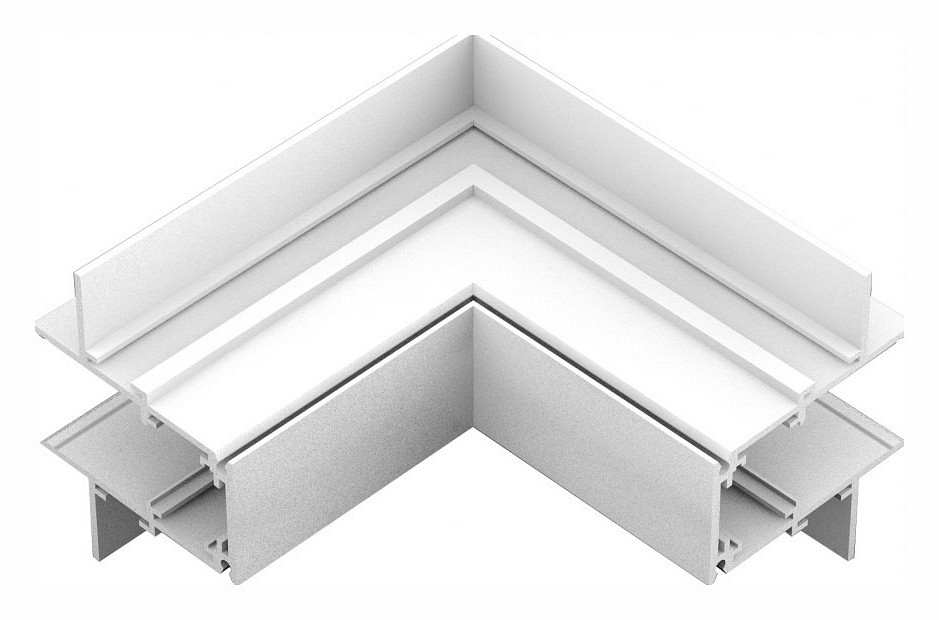 Соединитель угловой внешний для треков встраиваемых iledex technical vision48/22 outter corner connect 4822-022-95/95-wh