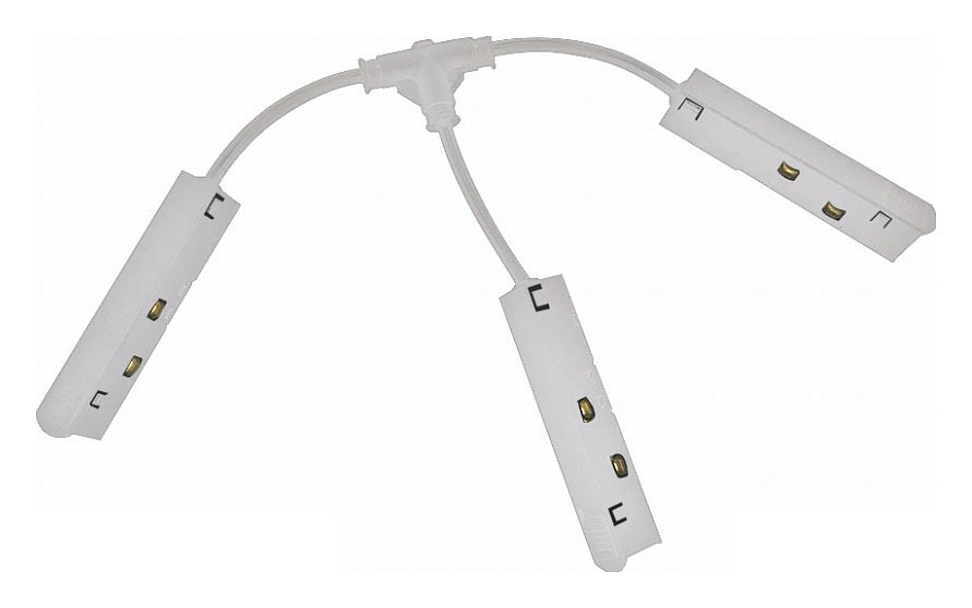 Соединитель гибкий для треков iledex technical vision48/22 t-type power connect 4822-wh