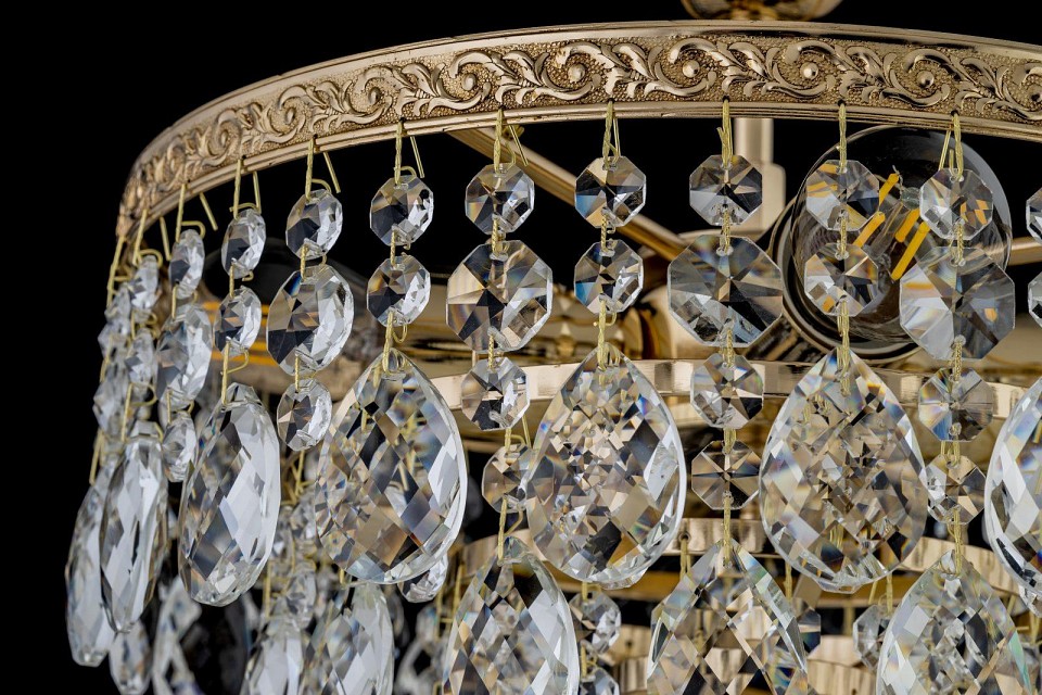 Люстра на штанге arti lampadari castellana gold castellana e 1.3.30.608 g