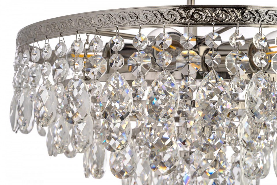 Люстра на штанге arti lampadari castellana nickel castellana e 1.3.30.608 n