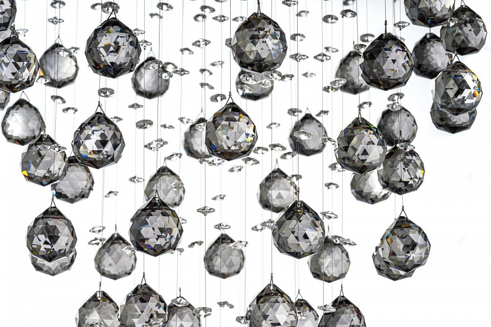 Люстра на штанге arti lampadari flusso nickel flusso h 1.4.45.617 n