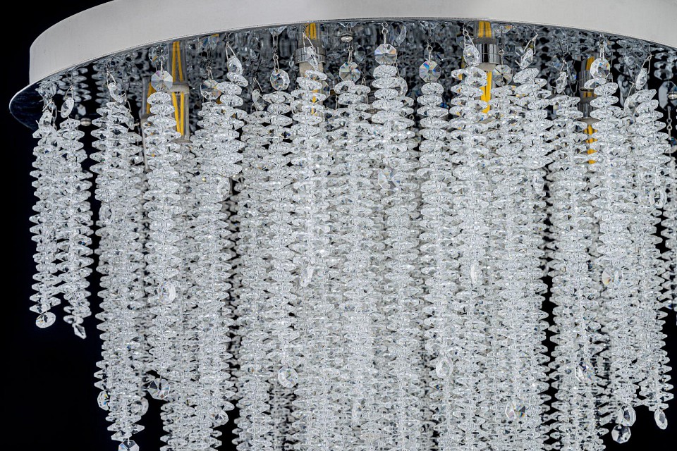 Люстра на штанге arti lampadari flusso nickel flusso h 1.4.55.105 n