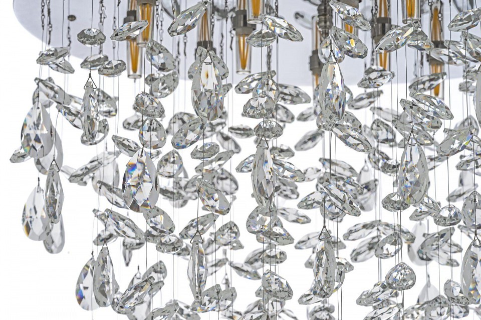 Люстра на штанге arti lampadari flusso nickel flusso h 1.4.55.638 n