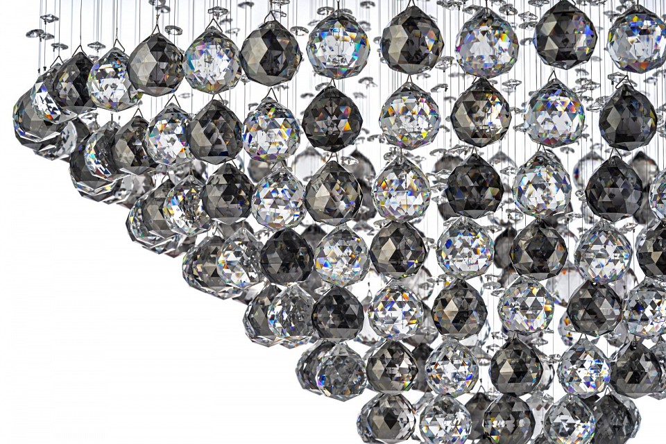 Люстра на штанге arti lampadari flusso nickel flusso h 1.4.80.517 n