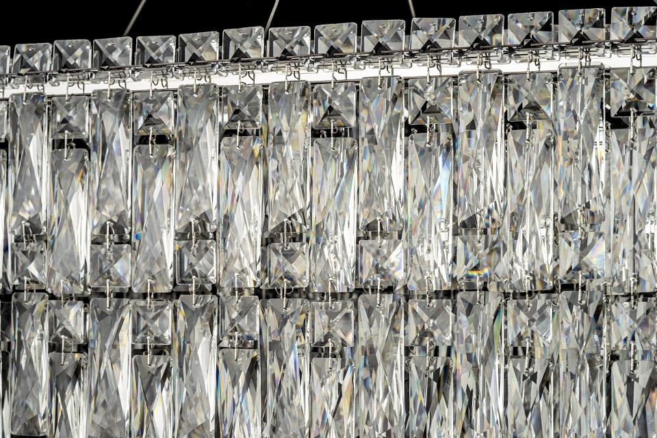 Подвесная люстра arti lampadari ovindoli nickel ovindoli l 1.5.80x30.100 n