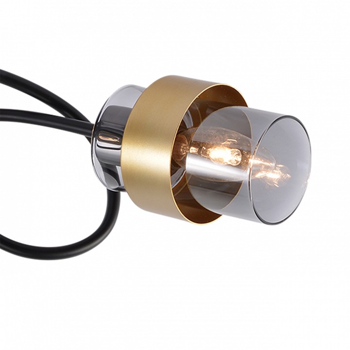 Люстра на штанге escada  1139/3p black/gold