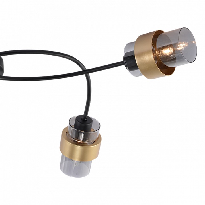 Потолочная люстра escada 1139 1139/5p black/gold