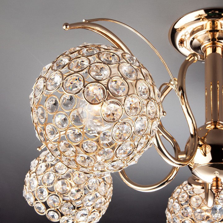 Люстра на штанге eurosvet mirage 7777/5 золото