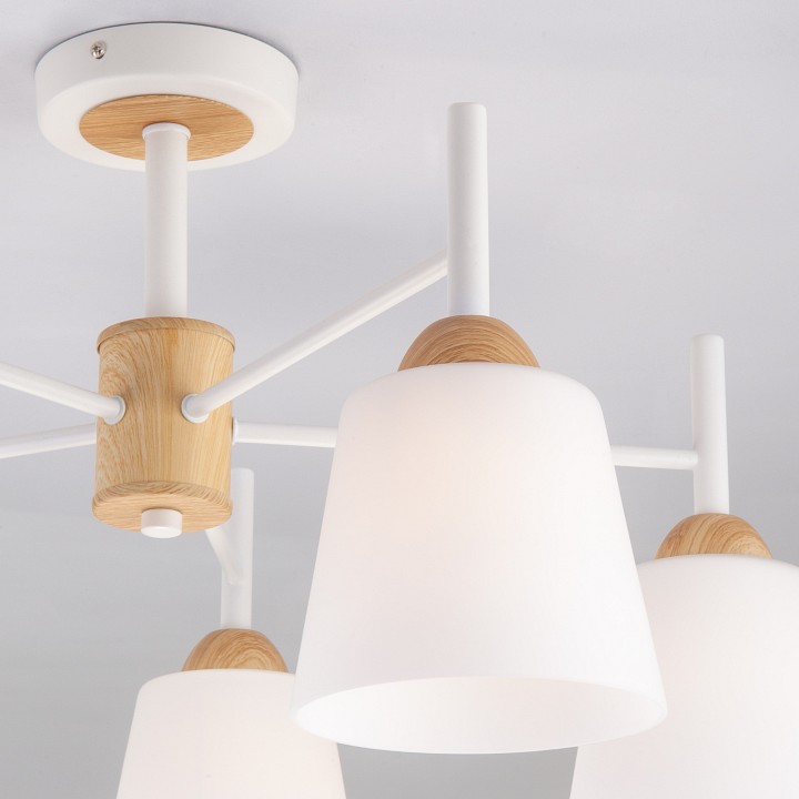 Люстра на штанге eurosvet fresco 70085/5 белый