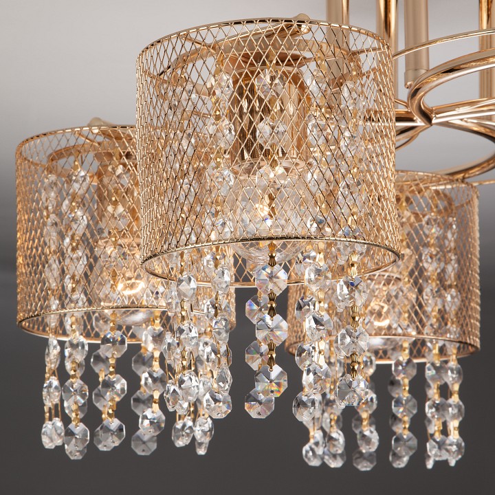 Люстра на штанге eurosvet bonnie 30137/5 золото