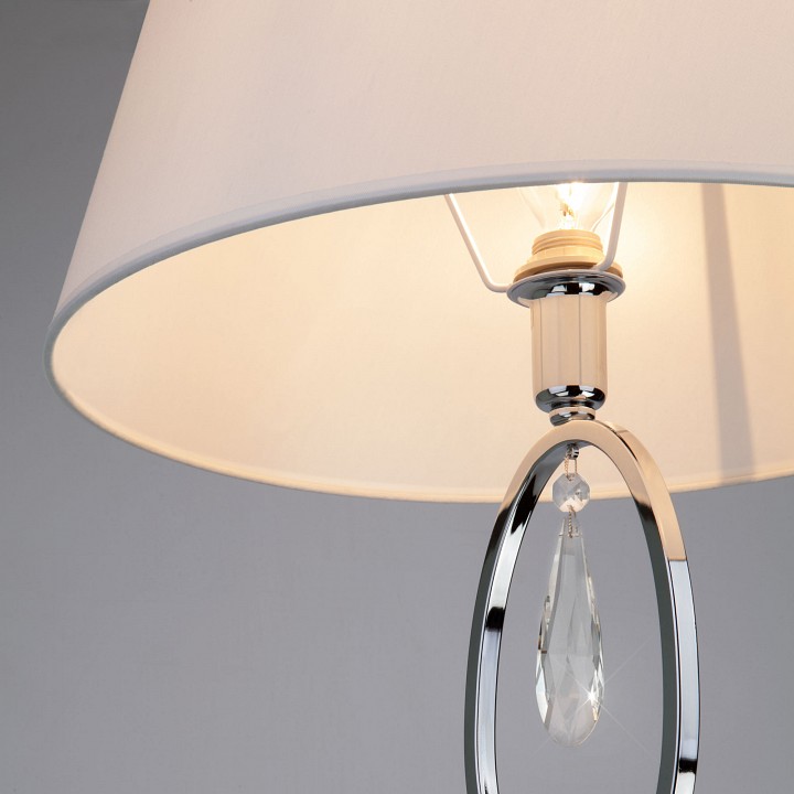 Торшер eurosvet madera 01056/1 хром/прозрачный хрусталь strotskis