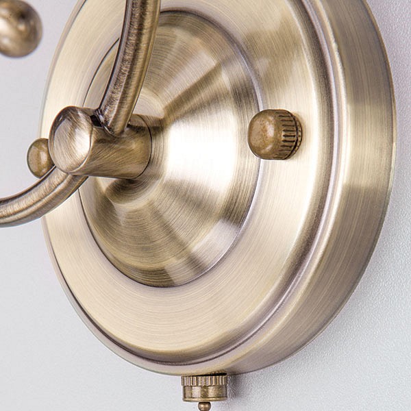 Бра eurosvet virginia 30275/1 античная бронза