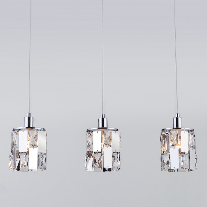 Подвесной светильник eurosvet scoppio 50101/3 хром