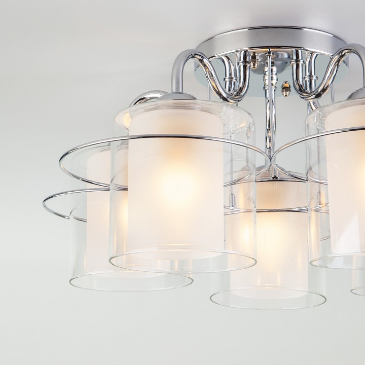 Потолочная люстра eurosvet darcy 30160/5 хром