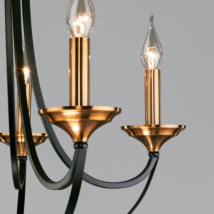 Подвесная люстра eurosvet lazzaro 60098/5 черный