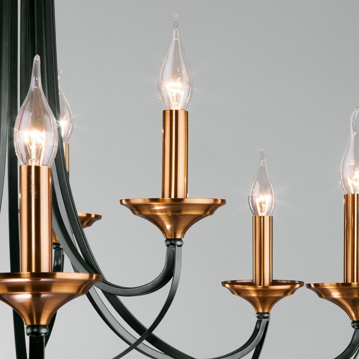 Подвесная люстра eurosvet lazzaro 60098/9 черный