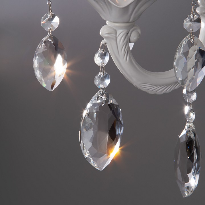 Бра eurosvet veletta 10108/1 белый/прозрачный хрусталь strotskis