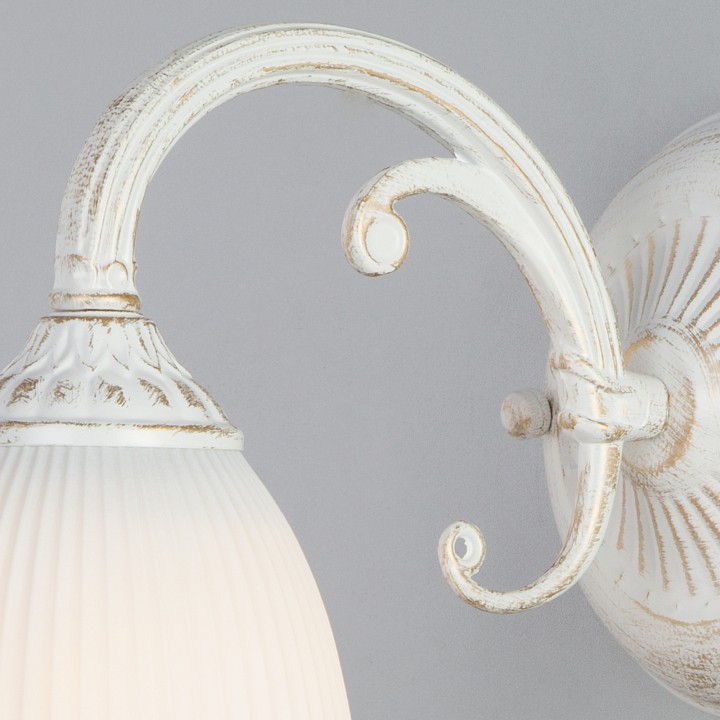 Бра eurosvet campina 60107/1 белый с золотом