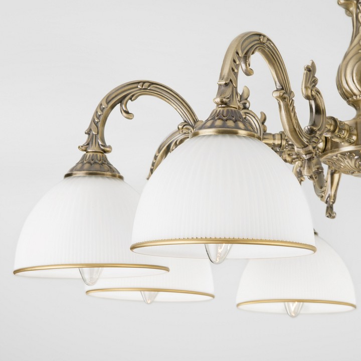 Люстра на штанге eurosvet caldera 60106/8 античная бронза