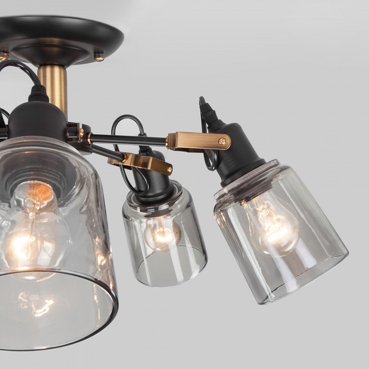 Потолочная люстра eurosvet astor 70111/5 черный