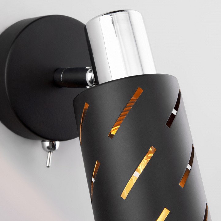 Бра eurosvet fente 20090/1 черный/хром