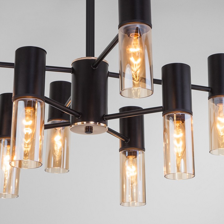 Люстра на штанге eurosvet tesoro 70125/8 черный