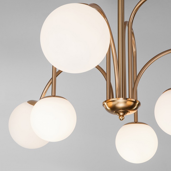 Люстра на штанге eurosvet alix 30177/6 латунь