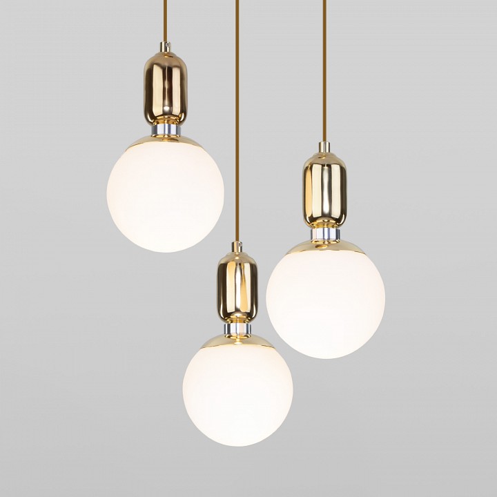 Подвесной светильник eurosvet bubble 50151/3 золото