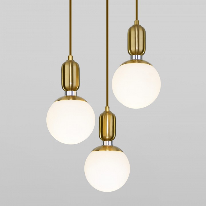 Подвесной светильник eurosvet bubble 50151/3 латунь