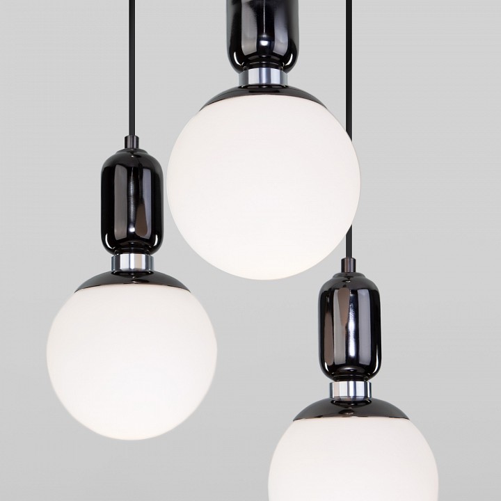 Подвесной светильник eurosvet bubble 50151/3 черный жемчуг