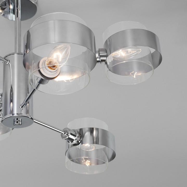 Люстра на штанге eurosvet arcada 70127/6 хром