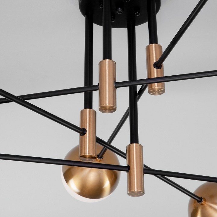 Потолочная люстра eurosvet nuvola 70129/8 латунь