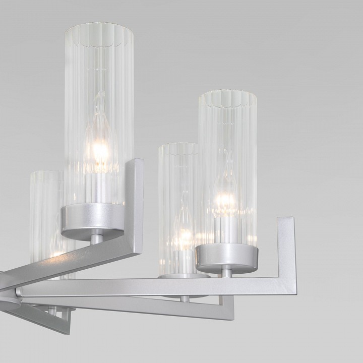 Подвесная люстра eurosvet arganie 60133/8 серебро