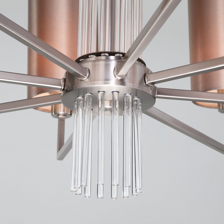 Подвесная люстра eurosvet soffio 60134/8 никель