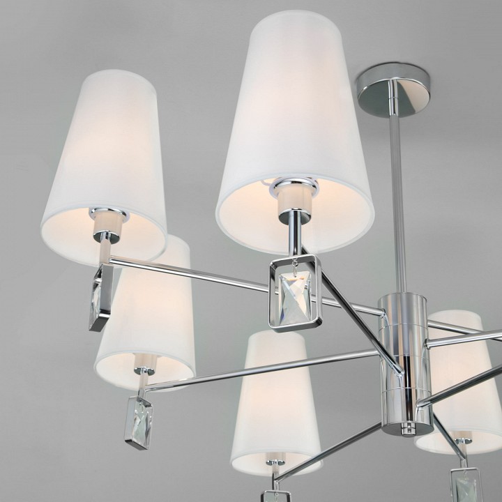 Люстра на штанге eurosvet milazzo 60137/8 хром