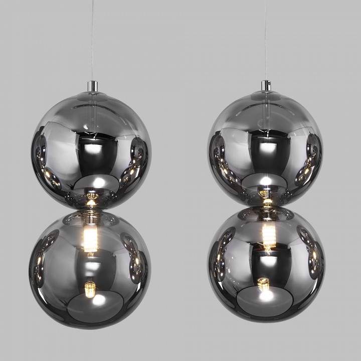 Подвесной светильник eurosvet selisa 50092/5 хром/дымчатый