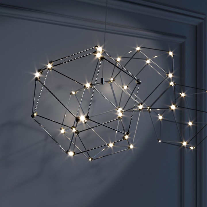 Подвесная люстра eurosvet uma 90168/7 черный жемчуг