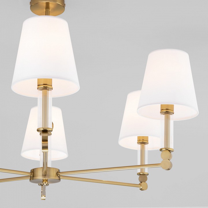 Люстра на штанге eurosvet conso 60145/6 латунь