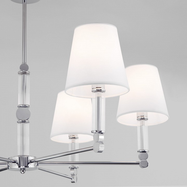 Люстра на штанге eurosvet conso 60145/6 хром