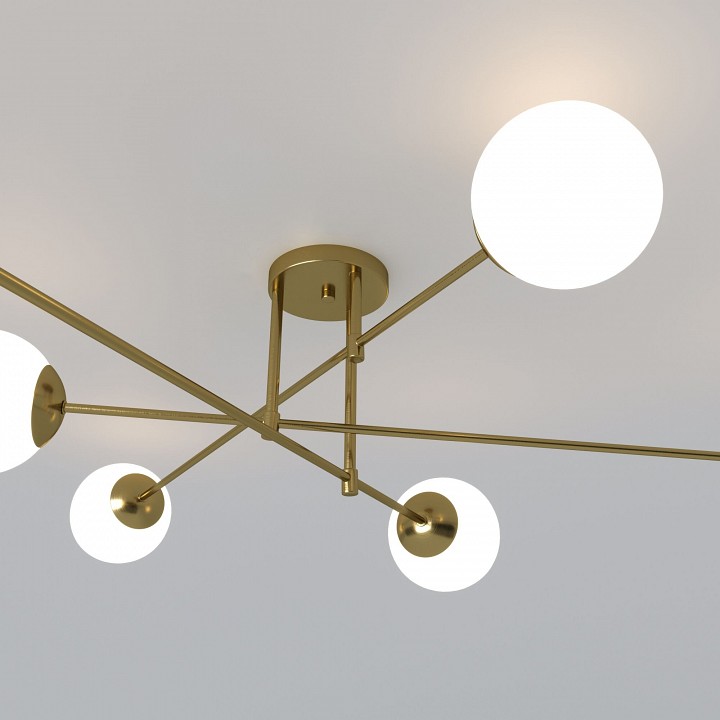 Потолочная люстра eurosvet netz 30181/6 латунь