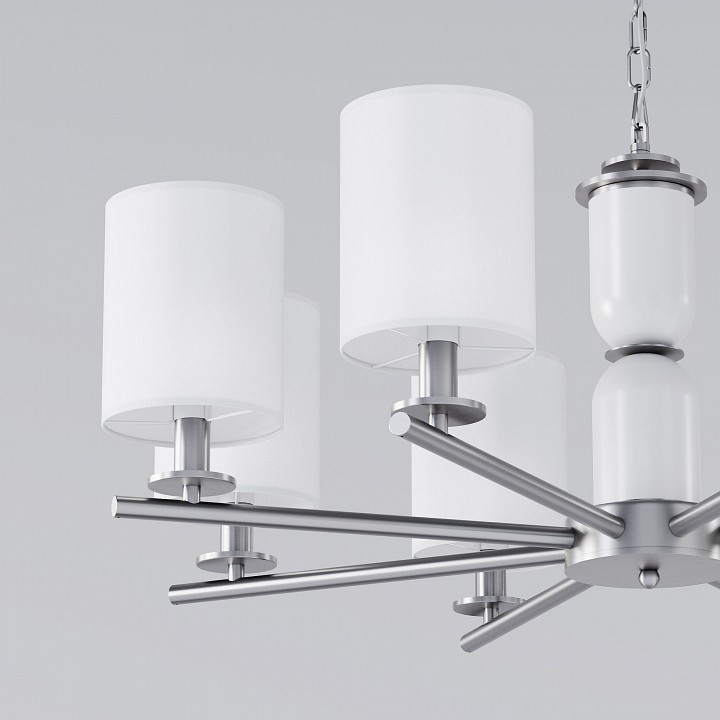 Подвесная люстра eurosvet caprera 60146/8 никель