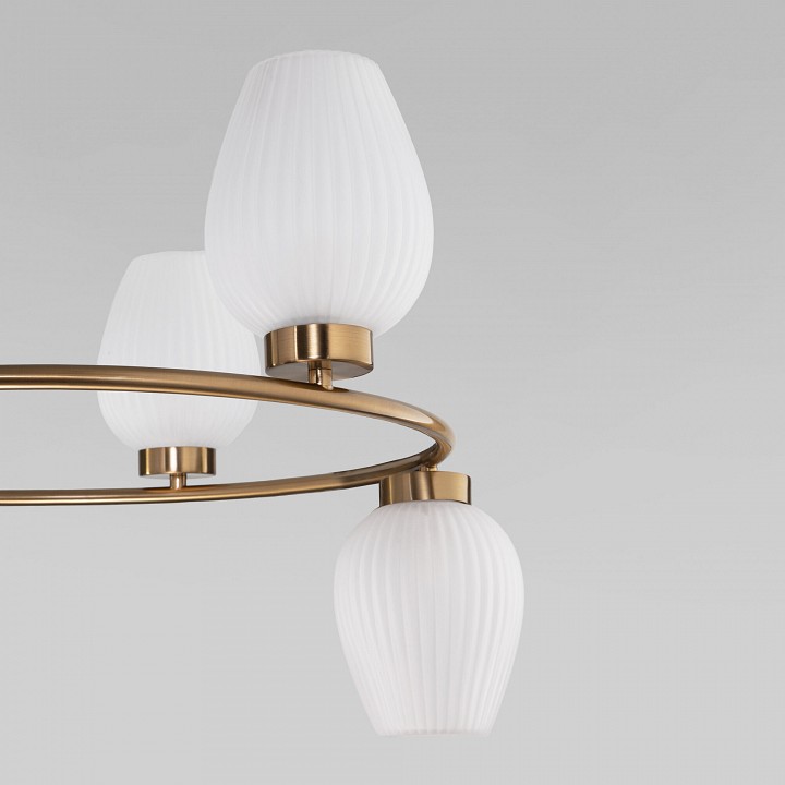 Подвесная люстра eurosvet alva 30183/6 латунь