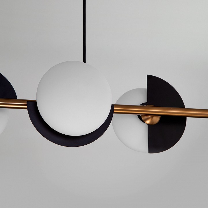 Подвесная люстра eurosvet moity 70149/4 черный/латунь