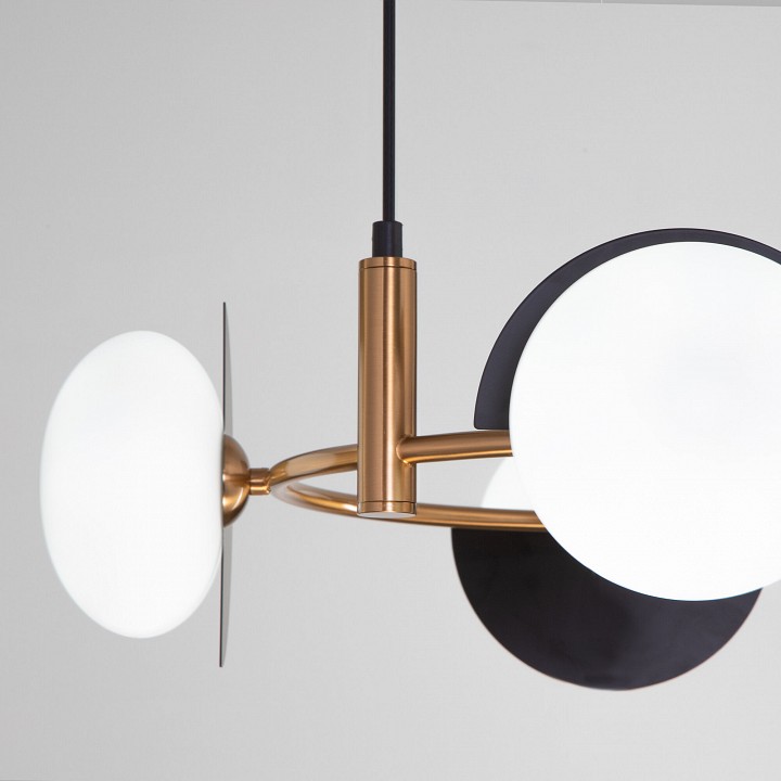 Подвесная люстра eurosvet moity 70150/4 черный/латунь