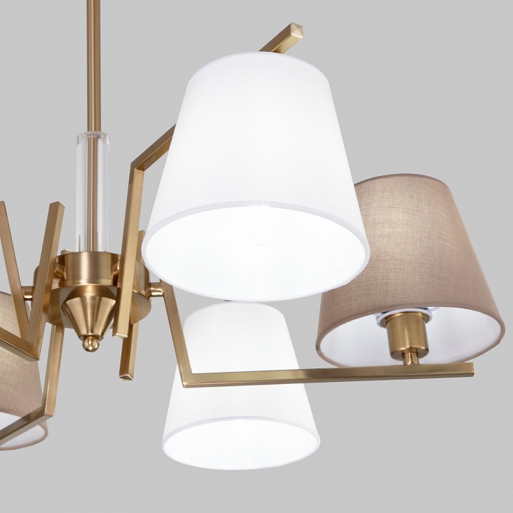 Люстра на штанге eurosvet ozark 60149/6 латунь