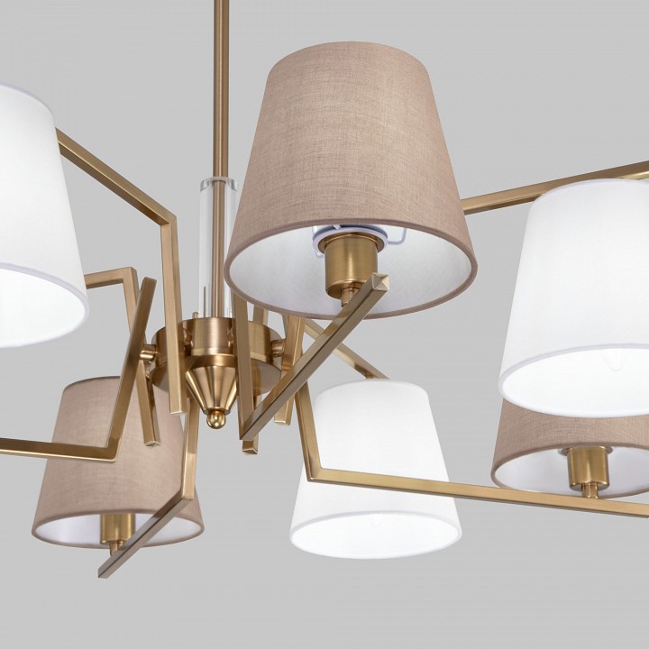 Люстра на штанге eurosvet ozark 60149/8 латунь