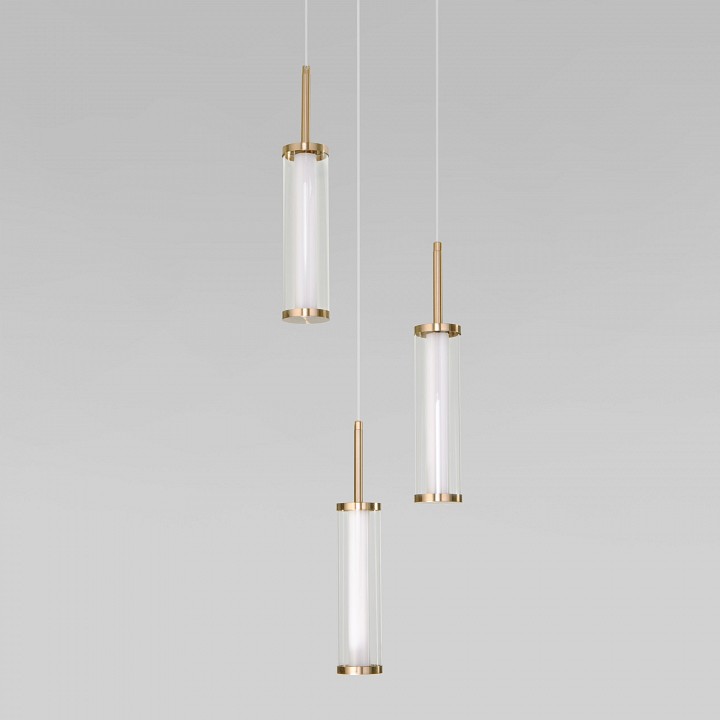 Подвесной светильник eurosvet stark 50386/3 led латунь