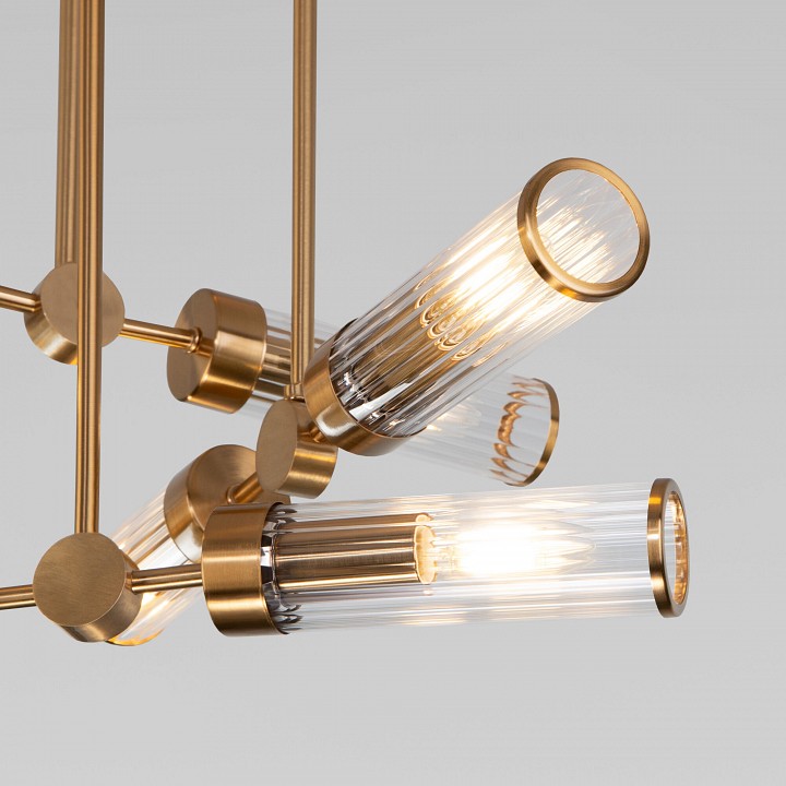 Люстра на штанге eurosvet oriens 60166/6 латунь