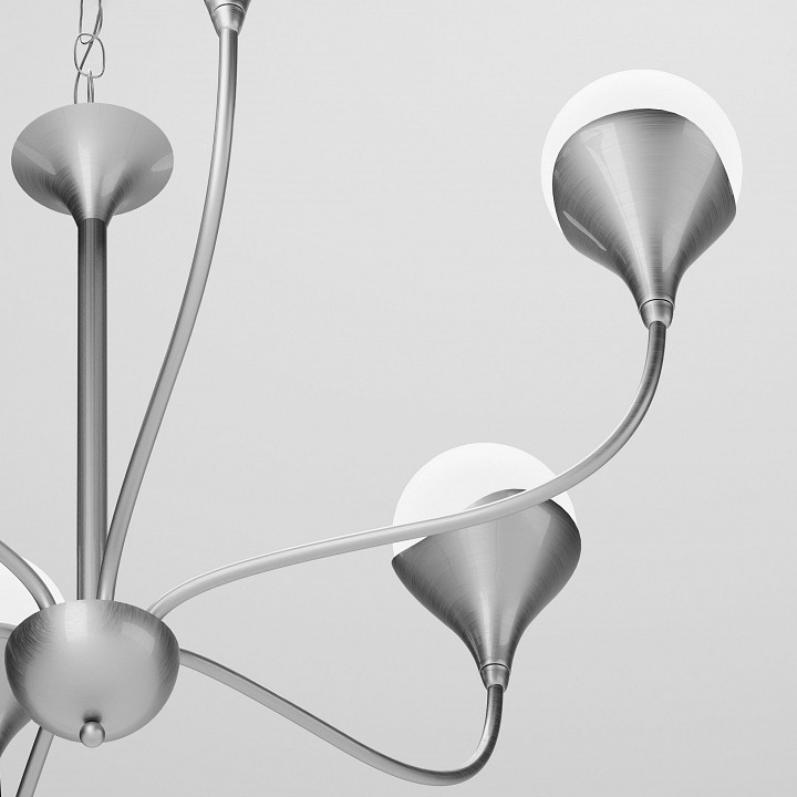 Подвесная люстра eurosvet calyx 60169/6 никель